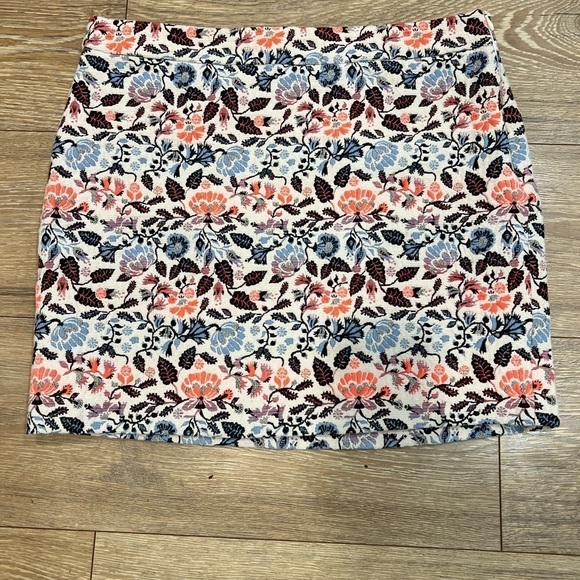 PROMOD jacquard mini skirt in blues and oranges - Picture 10 of 10